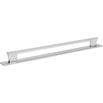 Atlas Homewares, Zander, 12" (305mm) Straight Pull with Backplate, Polished Chrome - alt image