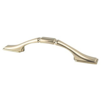 Berenson, Traditional Advantage One, 3" Square End Curved Pull, Champagne