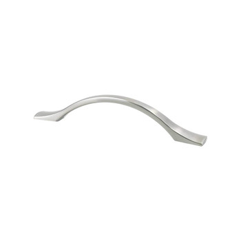 Berenson, Echo, 5 1/16" (128mm) Curved Pull, Brushed Nickel