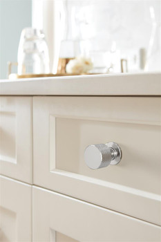 Amerock, Balata, 1" Round Knob, Polished Chrome - installed 1