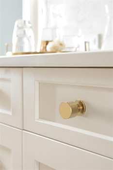 Amerock, Balata, 1" Round Knob, Champagne Bronze - installed 1