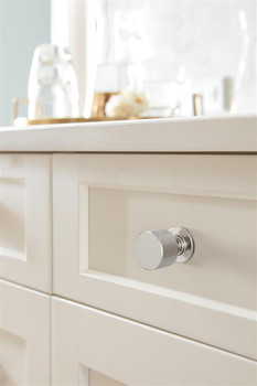 Amerock, Balata, 1" Round Knob, Polished Nickel - installed 1