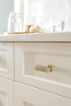 Amerock, Balata, 2" Pull Knob, Golden Champagne - installed 1