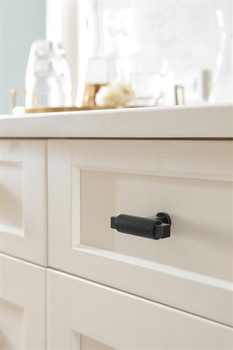 Amerock, Balata, 2" Pull Knob, Matte Black - installed 1