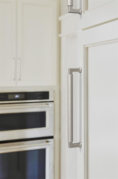 Amerock, Balata, 7 9/16" (192mm) Straight Pull, Satin Nickel - installed 1