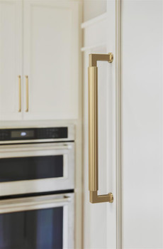 Amerock, Ballard, 12" (305mm) Straight Appliance Pull, Champagne Bronze - installed 1