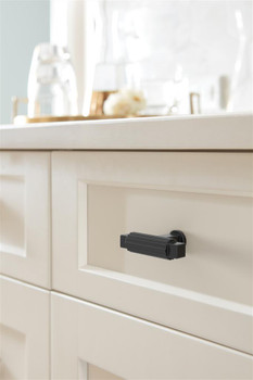 Amerock, Ballard, 2" Pull Knob, Matte Black - installed 1