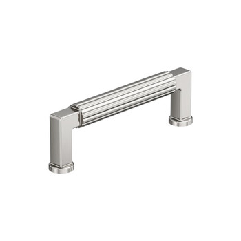 Amerock, Ballard, 3 3/4" (96mm) Straight Pull, Polished Nickel Amerock, Ballard, 3 3/4" (96mm) Straight Pull, Polished Nickel