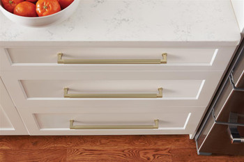 Amerock, Ballard, 12 5/8" (320mm) Straight Pull, Golden Champagne - installed 1