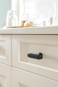 Amerock, Balon, 2" Pull Knob, Matte Black - installed 1