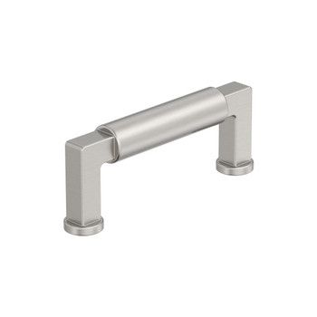 Amerock, Balon, 3" (76mm) Straight Pull, Satin Nickel