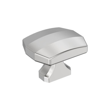Amerock, Bellamy, 1 1/2" (38mm) Rectangle Knob, Polished Chrome
