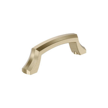 Amerock, Bellamy, 3" (76mm) Curved Pull, Golden Champagne