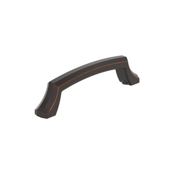 Amerock, Bellamy, 3 3/4" (96mm) Curved Pull, Oil Rubbed Bronze Amerock, Bellamy, 3 3/4" (96mm) Curved Pull, Oil Rubbed Bronze