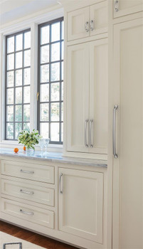 Amerock, Bellamy, 7 9/16" (192mm) Curved Pull, Polished Chrome - installed 1