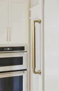 Amerock, Coble, 12" (305mm) Straight Appliance Pull, Golden Champagne - installed 1