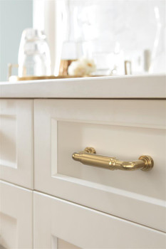 Amerock, Coble, 3" (76mm) Straight Pull, Champagne Bronze - installed 1