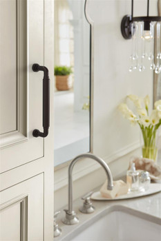 Amerock, Coble, 5 1/16" (128mm) Straight Pull, Oil Rubbed Bronze - installed 1