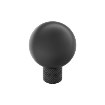Amerock, Collet, 1 1/8" Round Knob, Matte Black
