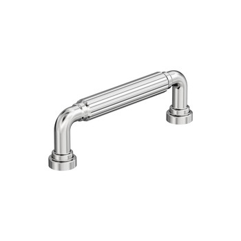 Amerock, Cowrie, 3 3/4" (96mm) Straight Pull, Polished Chrome Amerock, Cowrie, 3 3/4" (96mm) Straight Pull, Polished Chrome