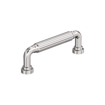 Amerock, Cowrie, 3 3/4" (96mm) Straight Pull, Polished Nickel Amerock, Cowrie, 3 3/4" (96mm) Straight Pull, Polished Nickel