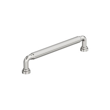Amerock, Cowrie, 6 5/16" (160mm) Straight Pull, Polished Nickel Amerock, Cowrie, 6 5/16" (160mm) Straight Pull, Polished Nickel