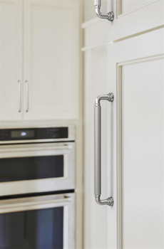 Amerock, Cowrie, 7 9/16" (192mm) Straight Pull, Polished Chrome - installed 1