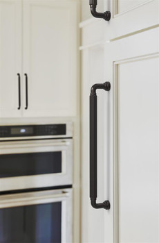 Amerock, Cowrie, 8 13/16" (224mm) Straight Pull, Oil Rubbed Bronze - installed 1