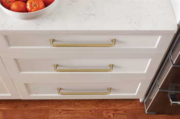 Amerock, Cowrie, 10 1/16" (256mm) Straight Pull, Champagne Bronze - installed 1