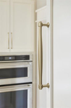 Amerock, Enlivity, 12" (305mm) Straight Appliance Pull, Golden Champagne - installed 1