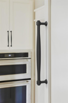 Amerock, Enlivity, 12" (305mm) Straight Appliance Pull, Matte Black - installed 1