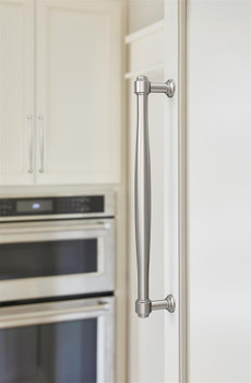 Amerock, Enlivity, 12" (305mm) Straight Appliance Pull, Polished Nickel - installed 1