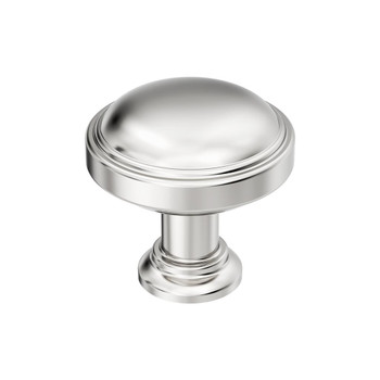 Amerock, Enlivity, 1 1/4" (32mm)  Round Knob, Polished Nickel