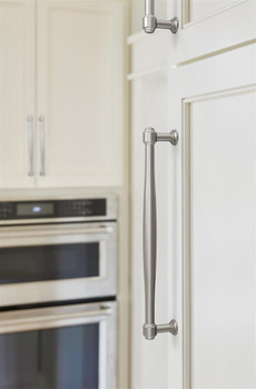 Amerock, Enlivity, 8 13/16" (224mm) Straight Pull, Satin Nickel - installed 1 Amerock, Enlivity, 8 13/16" (224mm) Straight Pull, Satin Nickel - installed 1