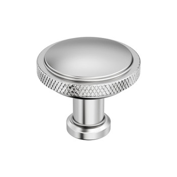 Amerock, Faraday, 1 1/4" (32mm) Round Knob, Polished Chrome