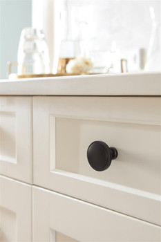 Amerock, Faraday, 1 1/4" (32mm) Round Knob, Oil Rubbed Bronze - installed 1