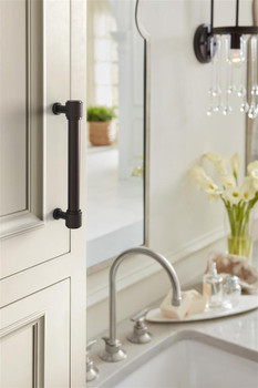 Amerock, Faraday, 5 1/16" (128mm) Straight Pull, Oil Rubbed Bronze - installed 1