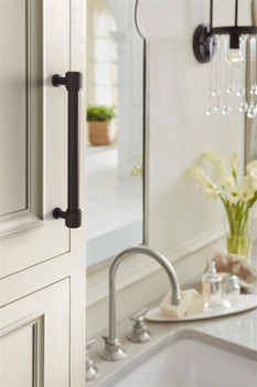 Amerock, Faraday, 6 5/16" (160mm) Straight Pull, Oil Rubbed Bronze - installed 1