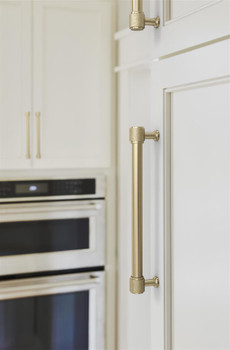 Amerock, Faraday, 7 9/16" (192mm) Straight Pull, Golden Champagne - installed 1