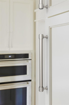 Amerock, Faraday, 8 13/16" (224mm) Straight Pull, Polished Nickel - installed 1
