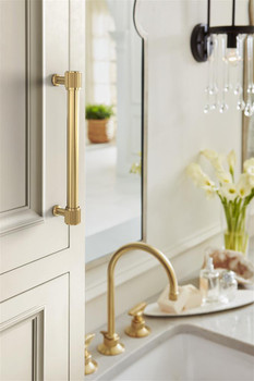 Amerock, Farewind, 6 5/16" (160mm) Straight Pull, Champagne Bronze - installed 1