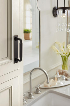 Amerock, Ladera, 3 3/4" (96mm) Pull Backplate, Oil Rubbed Bronze - installed 1