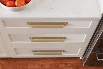 Amerock, Ladera, 10 1/16" (256mm) Pull Backplate, Champagne Bronze - installed 1
