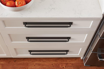 Amerock, Ladera, 12 5/8" (320mm) Pull Backplate, Oil Rubbed Bronze - installed 1 Amerock, Ladera, 12 5/8" (320mm) Pull Backplate, Oil Rubbed Bronze - installed 1