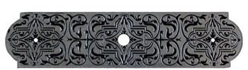 Notting Hill, Classic, Renaissance Etch, 3 7/8" Knob Backplate, Brilliant Pewter