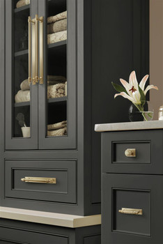 Amerock, Maymont, 3" (76mm) Pull Backplate, Golden Champagne Amerock, Maymont, 3" (76mm) Pull Backplate, Golden Champagne