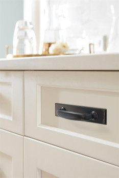 Amerock, Maymont, 3" (76mm) Pull Backplate, Oil Rubbed Bronze - installed 1