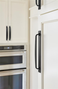 Amerock, Maymont, 8 13/16" (224mm) Pull Backplate, Matte Black - installed 1
