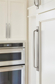 Amerock, Maymont, 10 1/16" (256mm) Pull Backplate, Satin Nickel - installed 1