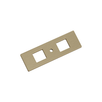 Amerock, Medora, 3 11/16" Length Knob Backplate Golden Champagne